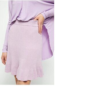 Free People Solid Gold Sweater Skirt. M